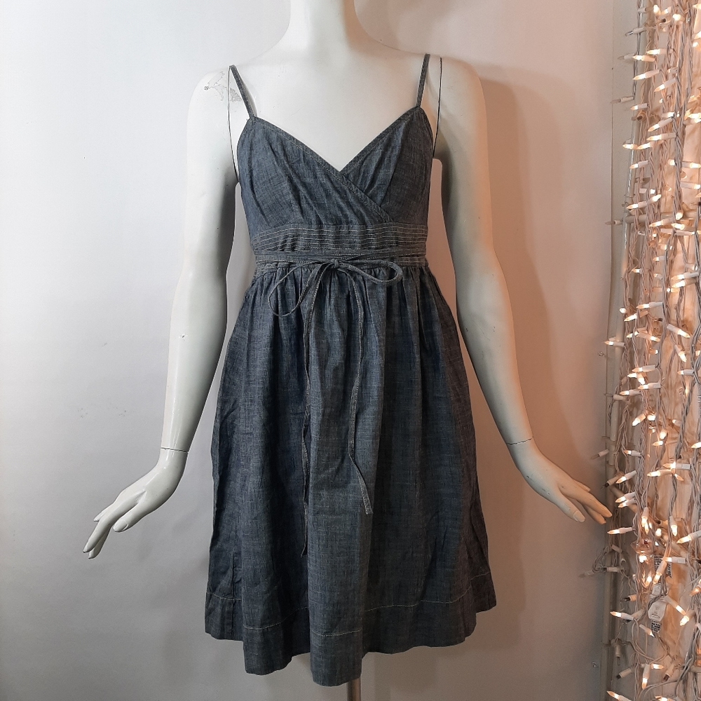 Ann Taylor LOFT Dress Chambray Wrap